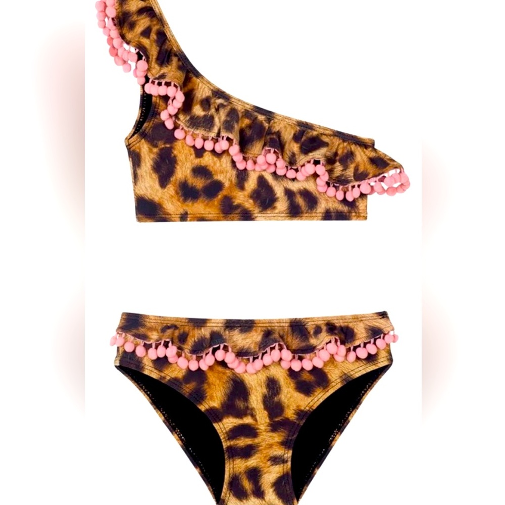 Girls Pily Q Jungle one shoulder bikini